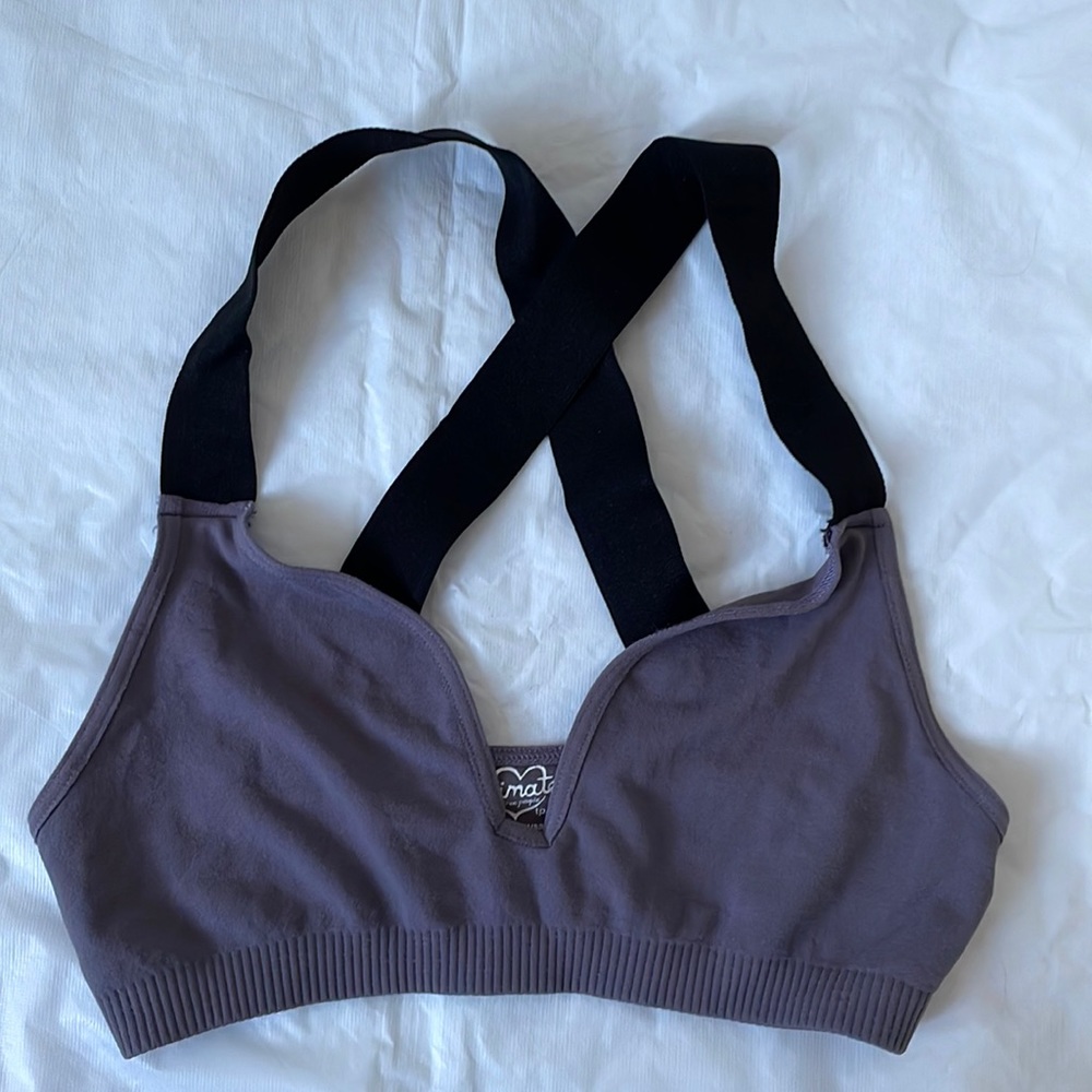 Free People Intimately Bralette Color-Gray/Black Size- XS/Small NWOT
